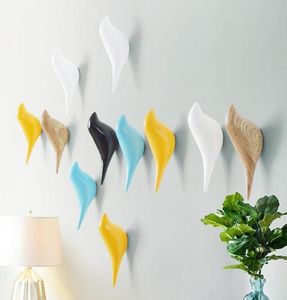 Creative Bird Shape Wall Gays Home Decoration Resina Wood Grãe de armazenamento da porta do quarto após o cabide do casaco C190213015778482