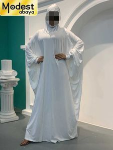 Этническая одежда скромная абая фемма Мулульман Рамадан Молитва Хиджаб платье индейка кафтана Исламская одежда Муслим для женщин Макси Маська Кафтан Вестидос T240510