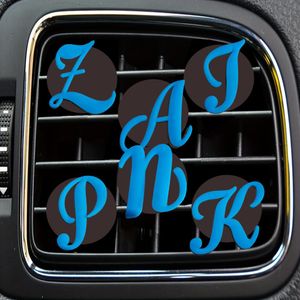 Other Interior Accessories Blue Large Letters Cartoon Car Air Vent Clip Outlet Per Conditioner Clips For Office Home Drop Delivery Otshf