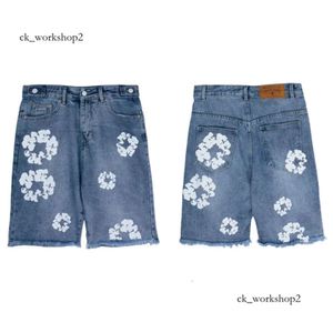 Demin Tear Shorts Sommer Denim Shorts Jeans Jeans für Mann Tränen blaue schwarze Shorts Herren Reißverschluss Metalknopf dünne schlanke, fleckige Wasser gewaschene Designer 24SS 267