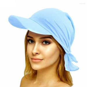 Chapéus de algodão largura Cods de algodão Visor Bandana Cap Amoeba Turban Cabeça Hip Hip Cool Outdoor Sunshade