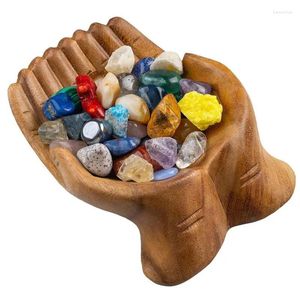 Bowls Hand Design Wooden Display Shelf Jewelry Storage And Crystal Rack Ornament