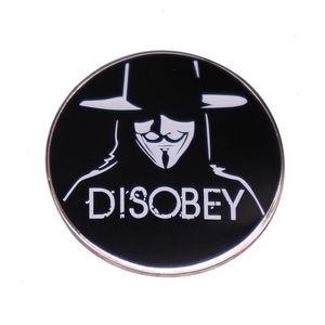 V für Vendetta Emaille Pin Guy Fawkes Anonyme Maske Insignia Broschen Film Abzeichen Schmuckdekoration