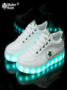 Größe 3041 LED -Schuhe für Kinder Erwachsene USB -Aufladung Kinder leuchtet Turnschuhe mit leichten Schuhen leuchtende Turnschuhe für Jungen Mädchen LJ1846815