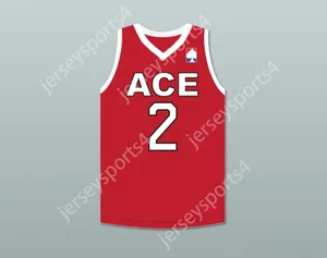 Пользовательский nay mens Youth/Kids Jake Paul 2 Ace Family Charity Red Basketball Jerse