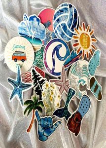 Cartoon Summer 50 Surfing Beach Sunshine Graffiti Naklejki walizki w Lodówce Lodówka Wodoodporna PVC TE5V6049662