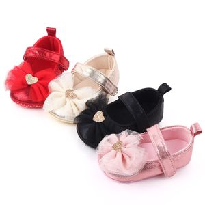 Baby girls first Walkers Soft Toddler Shoes Infant Toddler Shoes Bowknot Casual Princess Shoes baby girl shoes CAD24051104