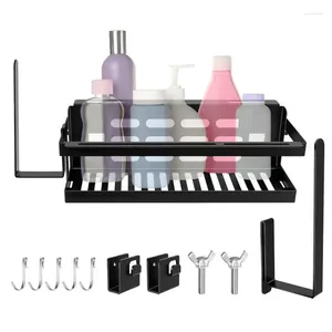 Kitchen Storage Barbecue Seasoning Rack With Hooks Indoor Outdoor BBQ Tools Organizing Shelf Rustproof For Oil