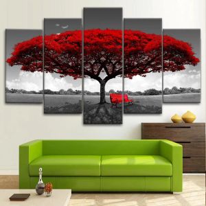 5 stycken Mangrove och Black Forest Wall Art Affisch vardagsrum Canvas Måla modern konstverk Heminredning