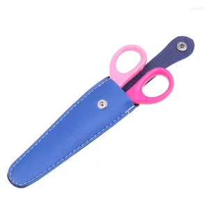 Storage Bags Portable Pet Scissors Bag Professional Hairdresser Barber Case PU Leather Protective Single Pack