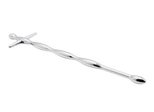 Romeonight Stahl -Elektrowerkzeuge 8mm Edelstahl gerippter Urethral Dilator Sexy Penis -Plug für Männer Erotische Sexprodukte Sex Spielzeug Q1103770862