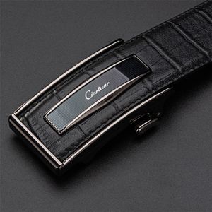 Ciartuar Leather Belt Automatic Buckle s for Men Genuine Waist Mens Luxury Designer High Quality Fashion Strap 220402 259M