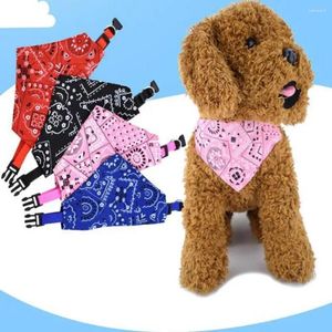 Hundekleidung bequem für kleine mittlere große verstellbare Plaid mit Kragen Haustierzubehör Hunde Bandana Katzen Schaldreieck Handtuch