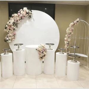 Cerchi di ferro Grand Event Stand for Birthday Baby Shower Large Arches Decorazioni rotonde per torta rotonda per accogliente Stage Wedding Decora 249y