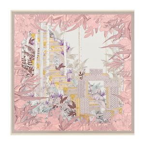 Twill Silk Scarf Designers For Women Men Printing Top Brand Letter V Square Scarves Fashion Hijab pannband Hand City Gate Towe Motiv Four Seasons M78968