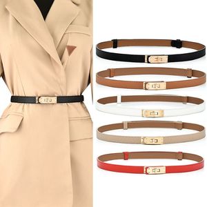 Womens designer belts for men luxury belt women gurtel small buckle plated gold silver narrow quiet white orange thin woman belt shirt daily ornaments gifts yd013 C4