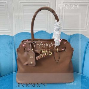 24NEW MIUMU BOG Luksusowe kobiety skórzana torebka Wysoka jakość designerska torba TOTE Duża pojemność Bag modzie torba na ramię Crossbody Bag 5BG291 498