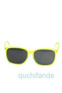 Klasyczna marka Retro Yosil Sunglasses Women Square Frame Przezroczysta Neon Green 15 58 140