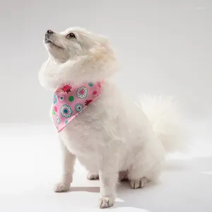 Hundkläder Bandanas katt saliv handduk husdjur halsduk bomull tvättbar båge slipsar krage koreanska stil triangel leveranser
