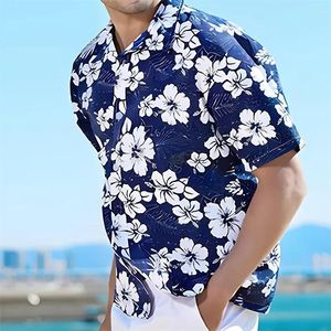 Camicie casual maschile estate floreale piante tropicali 3d stampato femminile vocazione delle hawaii camicette lavano camisas