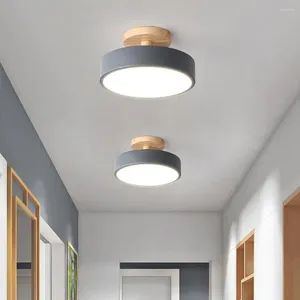 Luci del soffitto a filo a corto di montaggio a legna a legna moderna moderna elegante super luminoso soggiorno camera da letto tondo lampada lampada da casa decorazione