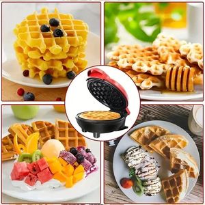 1pcwaffleメーカー家庭用パンマシンパンケーキミニベーキングケーキワッフルサンドブレックファースト240509