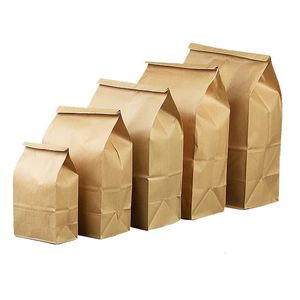 50 pieces of kraft paper bags food tea small gift bags sand noodle bags party supplies packaging gift bags takeout ecological bags 240424