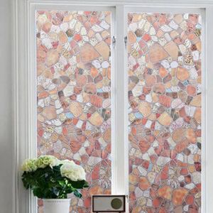 Window Stickers Yuhua Stone Glass Sticker Static For Decoration Decals PVC Paper Artistic Privacy Film Windows