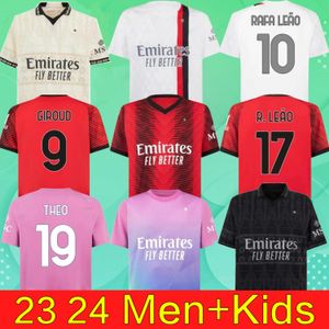 3xl 4xl 23 24ミラーンIbrahimovic Giroud Soccer Jerseys Pulisic theo tonali reijnders shird romagnoli rafa leao s.castillejo reijnder