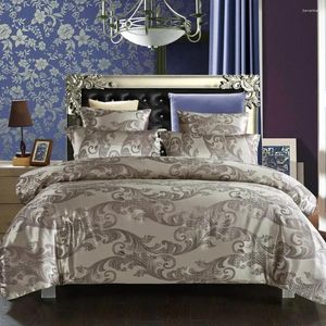 Bedding Sets Deodar Luxury Jacquard Microfiber Fabric Anti-Pilling Folha de colcha nórdica de colcha e fronha para quarto