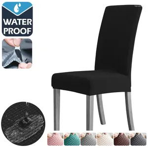 Chair Covers Real Waterproof Cover Seatch Universal Size Elastic House Seat Lving Room For Home Dining