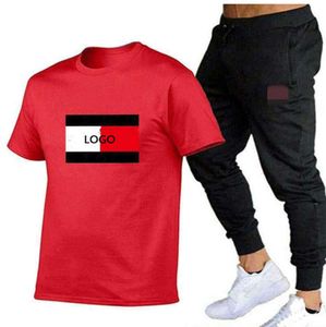 Summer Designer Mens Tracksuits Plus Size 3XL Two Piece Pants Set Printed Sportswear Cotton Short Sleeve T Shirt Outfits2