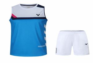 Ny Victor Badminton Suit Men Taipei Badminton Shirts Women Badminton Wear Set Tennis wear272v8737217