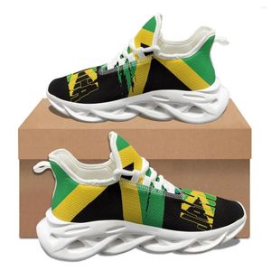 Scarpe casual jamaica bandiera country stampa unisex unisex inverno inverno morbido assorbimento vulcanizzato non slip calzature a piedi classiche