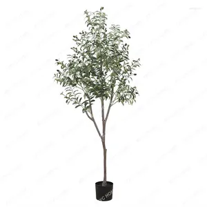 Dekorative Blumen Künstlicher Olivenbaum Innen nachemlösend grünes grünes bonsai gefälschte bäume pflanze imitativ imitativ