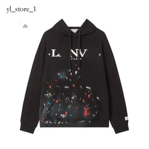 Lanvin Hooded Fashion Trend Lanvis Hoodie Man Cloente Mens Designer Lanvins Spazzante Sudaderas Felpa Felpe Hip Hop 4419 84