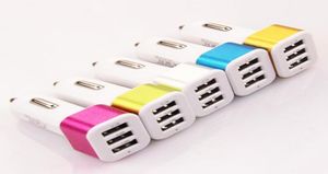 Triple USB Universal Car Charger Adapter Società USB 3 Port Carcharger 21a 1A 1A per iPhone Samsung 5965729