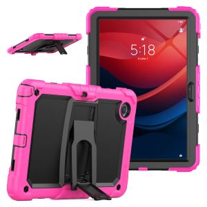 Kickstand Rugged Case för Lenovo Xiaoxin Pad 2024 11 tum Tab M11 TB-330FU TB-331FC Tungt Silikonbeläggning av Silikon täcker