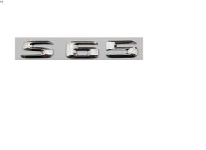 Chrome Shiny Silver Abs Car Trunk Bakre Number Letters Words Badge Emblem Decal Sticker för MercedesBenz S65 AMG9176358