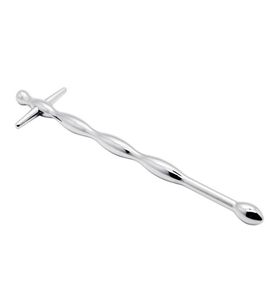 Romeonight Stahl -Elektrowerkzeuge 8mm Edelstahl gerippter Urethral Dilator Sexy Penis -Plug für Männer Erotische Sexprodukte Sex Spielzeug Q1108848493