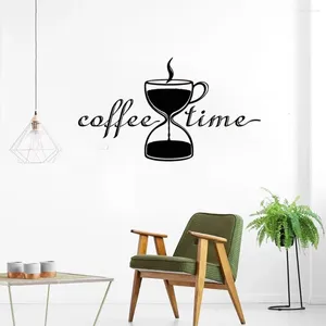 Adesivi da parete Creative Coffee Time Kitchen Wallpaper per camere per bambini Decorazione Decal artistica impermeabile