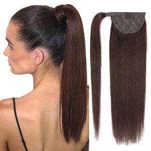 Real hair wigs, European and American wigs, female straight hair wigs, Velcro ponytail, ponytail hair , 100% human hair, dyeable and permed, please note the color