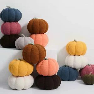 Pillow Portable 3D Simulated Pumpkin Plush For Sofa Bedroom Gift Drop