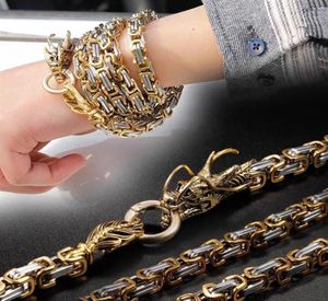 Link Chain 101cm Outdoor Stainless Steel Protection Dragon Hand Bracelet Byzantine Necklace Tactical Metallic Whip 2022282e6910226