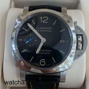 Orologio da polso da corsa Panerai Luminor Series meccanica Swiss Watch Swims Display maschile orologio da uomo 42 mm Disc nero meccanico PAM01392