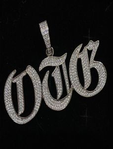 Niestandardowe litery wisiorka Naszyjnik Hip Hop Men039s Spersonalizowana biżuteria Złota Srebrna Różowe Złot Char w Prezenty 7701039
