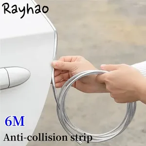 Window Stickers Auto Door Anti Collision Chrome Strip Car Moldings Trim Self Adhesive Scratch Protector 2024 Soundproof Rubber Seal