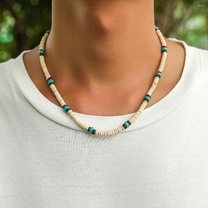 Choker Purui Hip Hop Holzperlen Halskette Männer handgefertigt Strand Mix Farbe Halskette Schmuck Kragen Party Punk Boy Geschenke Street