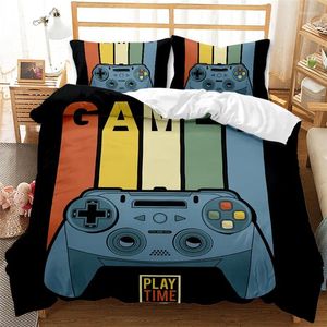 Bettwäsche -Sets 3D Digital Gamer Druckset King 1quilt Cover 1/2 Kissenbezüge Duvet Kids Bett Leinen US/EU/Au voller Größe