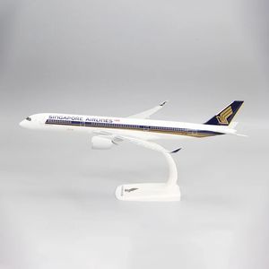 1/200 Skala A350 A350-900 Singapore Airlines Aircraft Plastic ABS Assembly Aircraft Model Aircraft Toy Collection 240428